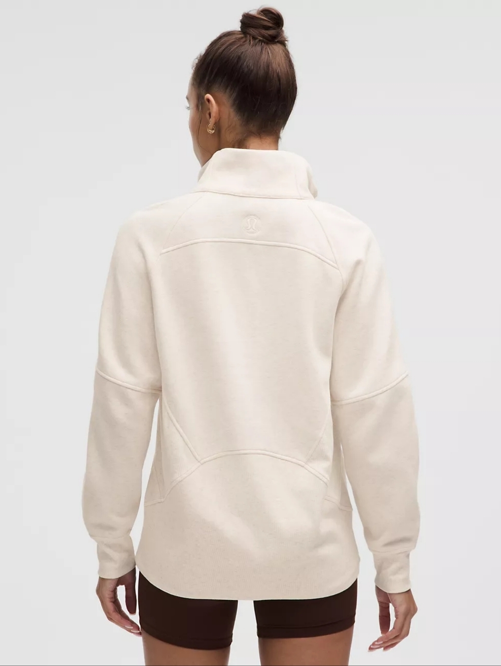lululemon athletica Cream Half‑Zip Sweatshirt Hoodie - Picture 2 of 3